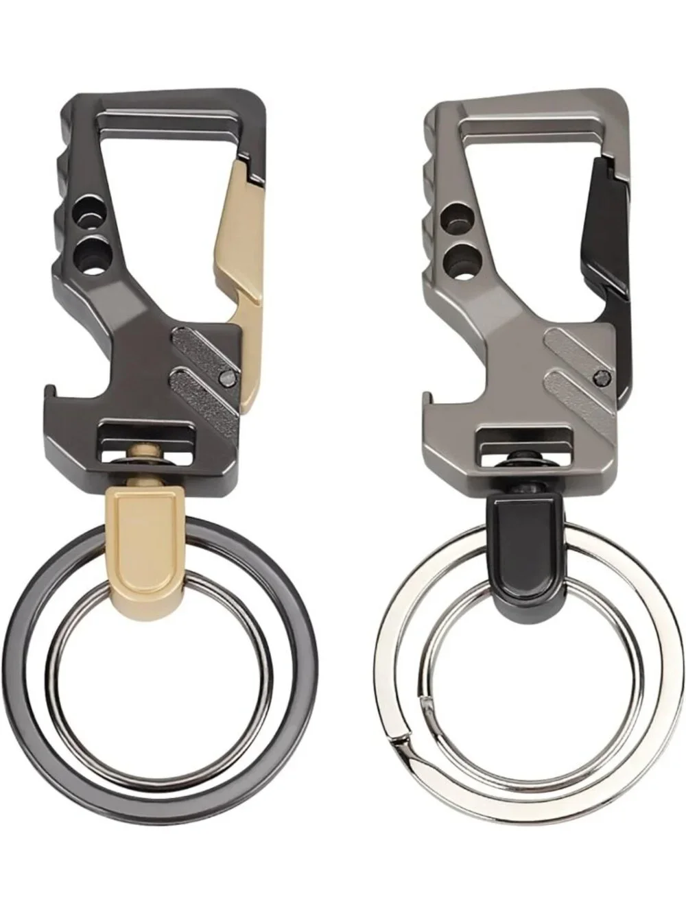 2 PCS Carabiner Key Chains - Durable Clip Key Holders for Easy Access